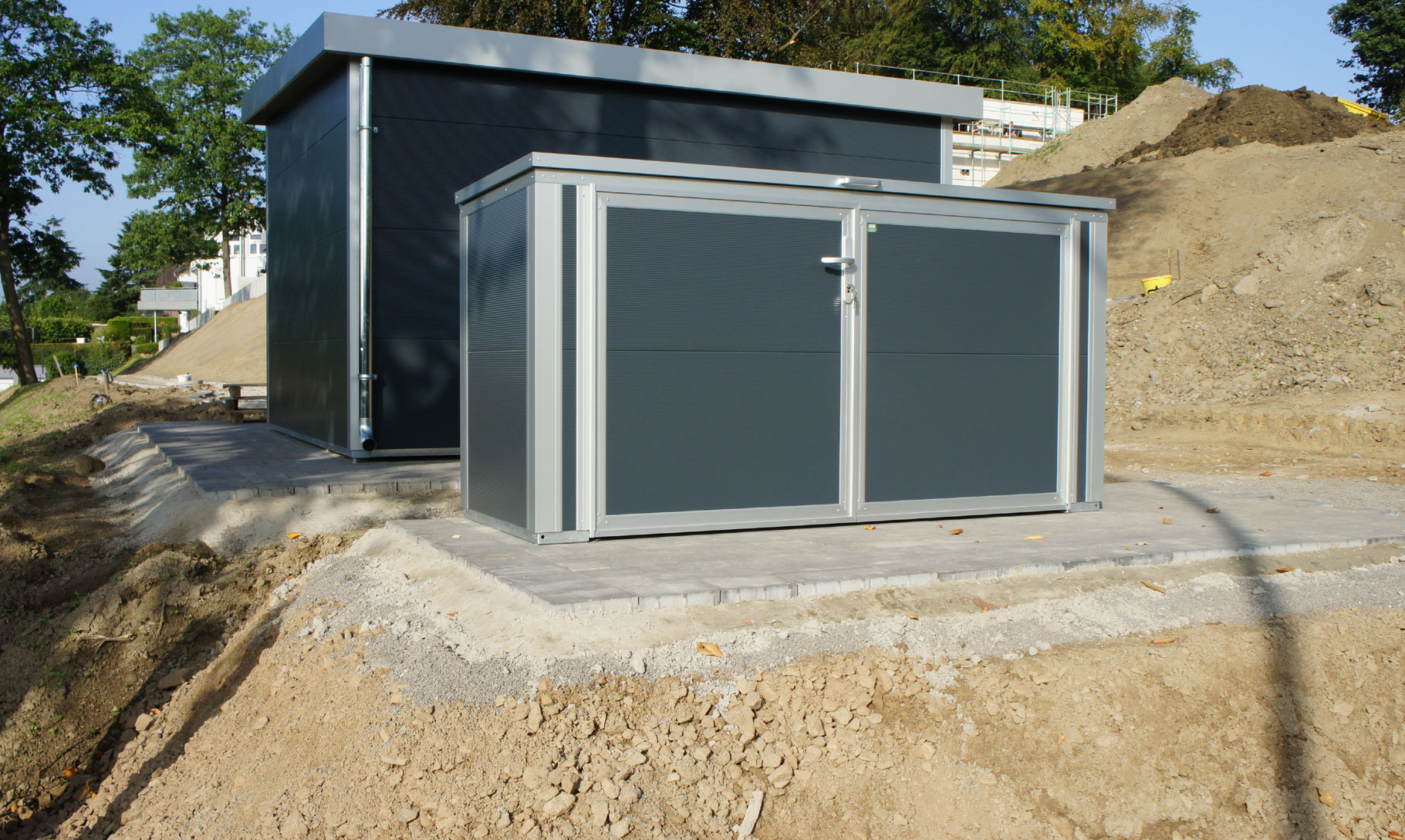 Müllcontainerboxen zum selber bauen inklusive Zubehör