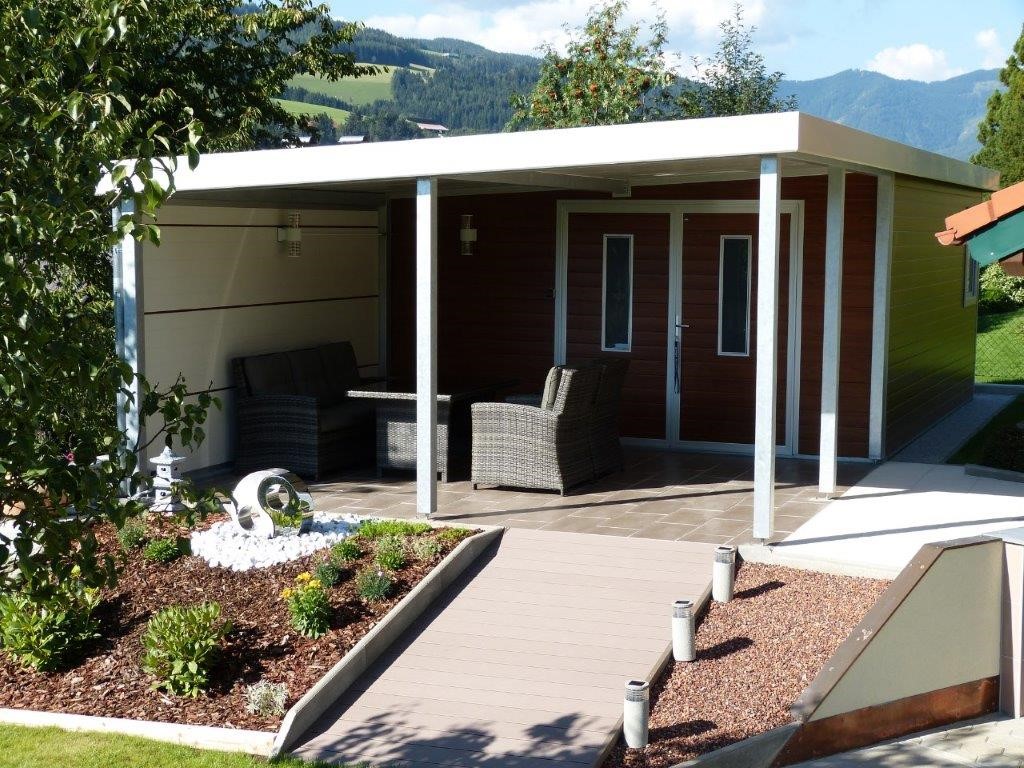 Gartenhäuser aus Metall Individuell nach Maß geplant und zum selber bauen